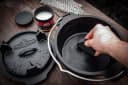 Grillfürst Kokosnuss-Pflegepaste für Gusseisen 250ml mit Schwamm Bild 3