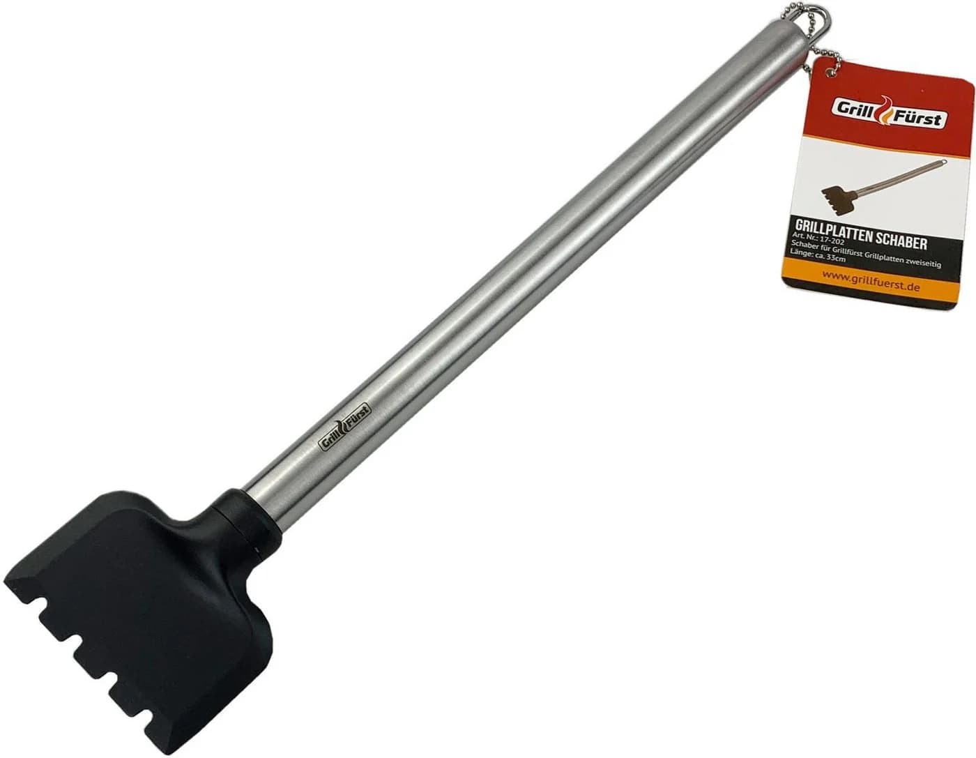 Grillfürst Spezial-Schaber Edelstahl Kunststoff für Grillplatten - Bild 2