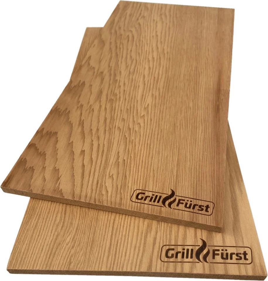 Grillfürst Räucherbrett Zeder XL 40x19,5 cm 2er Set - Bild 2