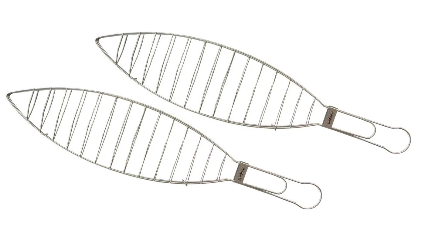 Grillfürst Fischhalter Edelstahl 2er Set