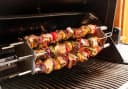 Grillfürst Edelstahl Schaschlikset mit 6 Spießen für Drehspieß Bild 4