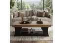 Tribesigns Couchtisch 140 cm Braun Moderner Rechtecktisch mit Ablage Bild 1