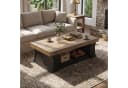 Tribesigns Couchtisch 140 cm Braun Moderner Rechtecktisch mit Ablage Bild 5