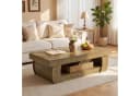 Tribesigns Couchtisch 140 cm Rustikal Braun Holz Bild 5