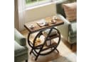 Tribesigns Beistelltisch 65cm Beige 3 Ablagen Metallrahmen Bild 1