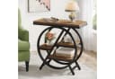 Tribesigns Beistelltisch 65cm Beige 3 Ablagen Metallrahmen Bild 2