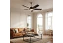 Tribesigns Deckenventilator mit LED-Licht 132 cm Schwarz Fernbedienung Bild 1