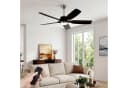 Tribesigns Deckenventilator mit LED-Licht 132 cm Schwarz Fernbedienung Bild 2