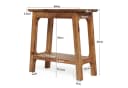Tribesigns Beistelltisch Schmaler Massivholz Tisch Rustikal Bild 5