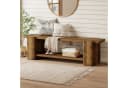 Tribesigns Bettbank 160 cm Landhausstil Braun Bild 2