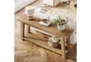 Tribesigns Konsolentisch Massivholz Landhausstil Braun Bild 5