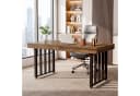 Tribesigns Schreibtisch 140 cm Braun Schwarz Modern Industrial Bild 4