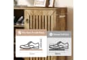Tribesigns Schuhschrank mit Türen, 5-stöckig, Naturholz Landhausstil Bild 5