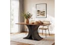 Tribesigns Esstisch 140x80cm Braun Schwarz Farmhouse Bild 1