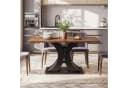 Tribesigns Esstisch 140x80cm Braun Schwarz Farmhouse Bild 3