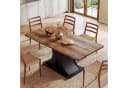 Tribesigns Esstisch 140x80cm Braun Schwarz Farmhouse Bild 4
