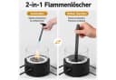 Nettlife Ethanol Tischkamin Schwarz Edelstahl mit Zubehör Bild 4