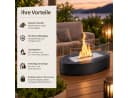 Nettlife Tischfeuer Bioethanol Kamin Schwarz Tragbar Bild 3