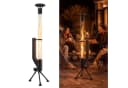 Nettlife Gartenkamin Pelletfackel Schwarz mit Glasrohr Bild 2