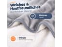 Ledklang Elektrische Heizdecke Grau/Schwarz mit Timer & 6-Stufen-Heizung Bild 3