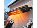 Ledklang Infrarotheizstrahler 2000W Schwarz Touch & Fernbedienung Bild 2