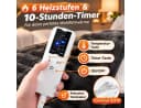 Ledklang Elektrische Heizdecke Schwarz/Grau mit 6 Heizstufen und Timer Bild 5