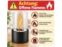 Ledklang Tischkamin Ethanol Schwarz Edelstahl Glas Bild 4