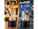 Ledklang Tischkamin Ethanol Schwarz Edelstahl Glas Bild 5
