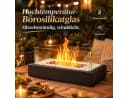 Ledklang Ethanol Tischkamin Schwarz Eckig Dekokamin Bild 3