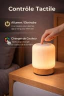 Fyrove LED Nachtlicht Touch-Nachttischlampe Weiß Dimmbar USB Bild 3
