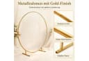 ibettertec Dekofigur Metallring Gold stehend mit Fuß, 2M Bild 4