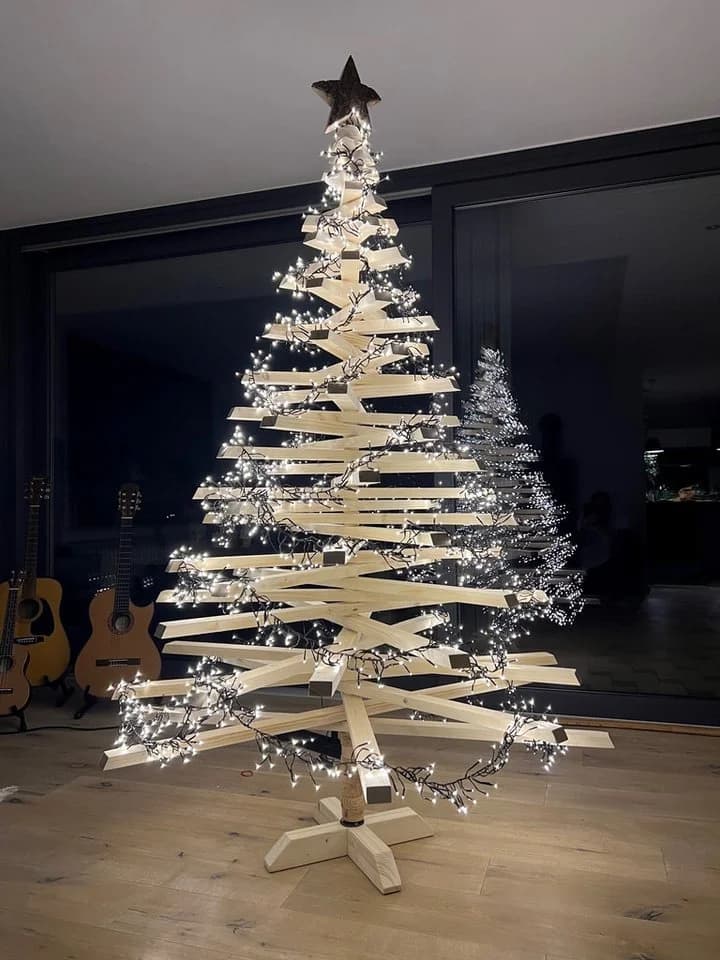 Blockholz-Schmiede Künstlicher Weihnachtsbaum 120cm - 210cm Handgefertigt