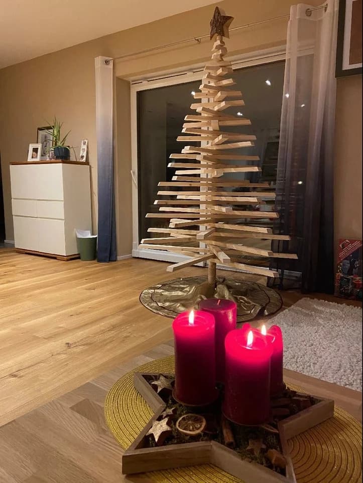 Blockholz-Schmiede Künstlicher Weihnachtsbaum 120cm - 210cm Handgefertigt - Bild 5