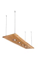 Blockholz-Schmiede Pendelleuchte Eiche ohne Rinde Smart Home LED Bild 5