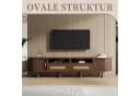 SeedWave Lowboard Oval TV Schrank 2 Schiebetüren Rattanfront Bild 1