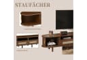 SeedWave Lowboard Oval TV Schrank 2 Schiebetüren Rattanfront Bild 4