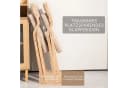 Ergonomischer Klappstuhl aus Holz und Polster Bild 3