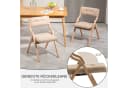 Ergonomischer Klappstuhl aus Holz und Polster Bild 4