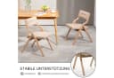Ergonomischer Klappstuhl aus Holz und Polster Bild 5