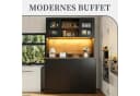 SeedWave Buffet LED Allzweckschrank Schwarz Holzoptik Bild 1