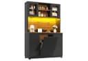 SeedWave Buffet LED Allzweckschrank Schwarz Holzoptik Bild 2