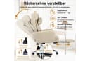 SeedWave Bürostuhl XXL Chefsessel Beige mit Fußstütze Bild 1