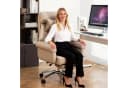 SeedWave Bürostuhl XXL Chefsessel Beige mit Fußstütze Bild 4