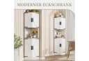 SeedWave Eckschrank Hochschrank 4 Türen Weiß MDF Metallgriffe Bild 1