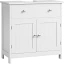 MSMASK Waschbeckenunterschrank 2 Türen 30x60x60,2 cm Weiß Bild 2