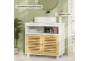 MSMASK Waschbeckenunterschrank Badezimmerschrank Bambus Bild 3