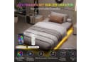 MSMASK Metallbett Schwebebett Bettgestell mit LED-Beleuchtung Schwarz Bild 3