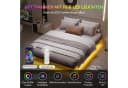 MSMASK Metallbett Schwebebett Bettgestell mit LED-Beleuchtung Schwarz 140x200cm Bild 3