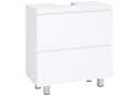 MSMASK Waschbeckenunterschrank Badezimmerschrank Unterschrank Waschbecken 2 Große Schubladen 60 x 30 x 56 cm Bild 2