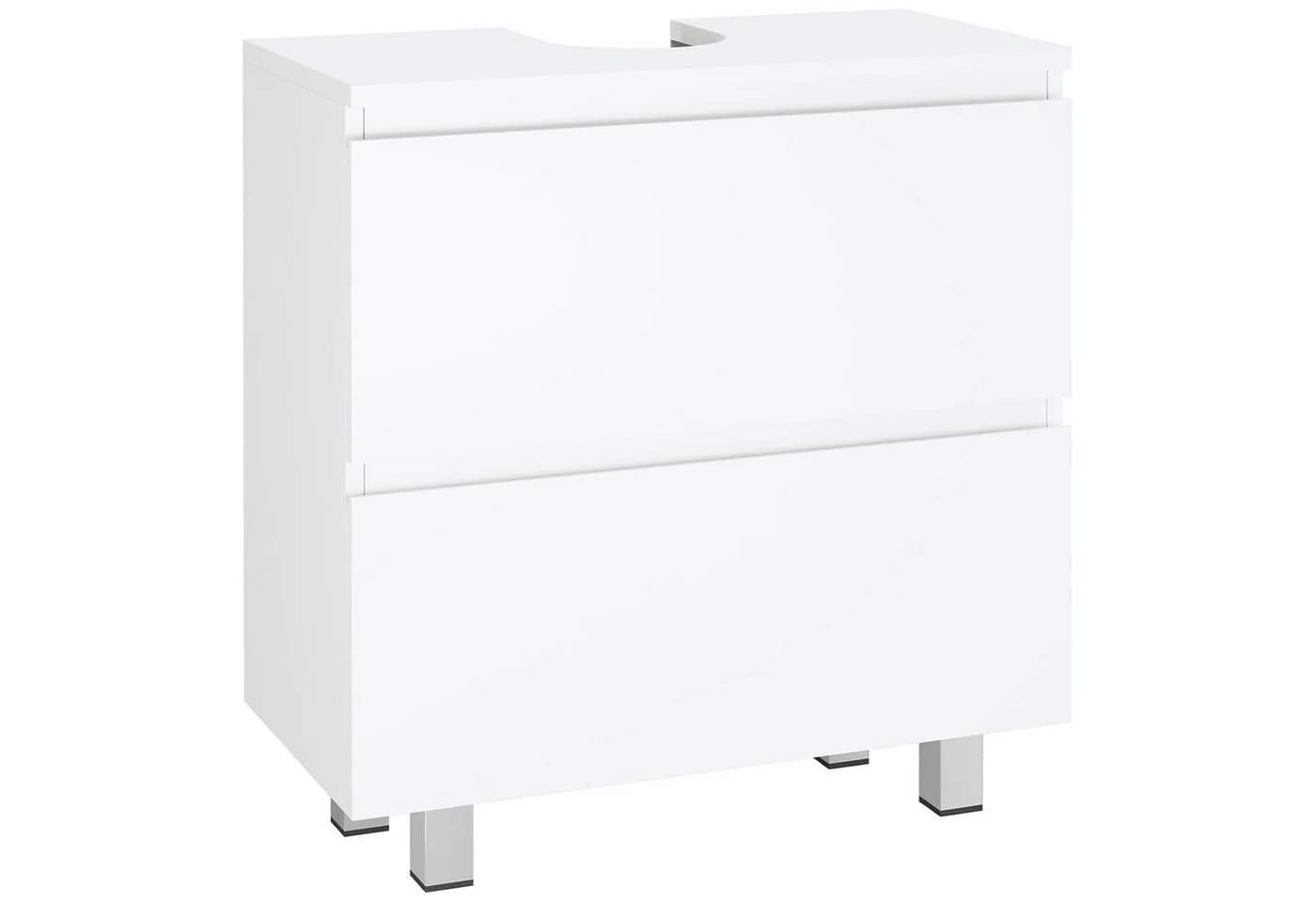 MSMASK Waschbeckenunterschrank Badezimmerschrank Unterschrank Waschbecken 2 Große Schubladen 60 x 30 x 56 cm - Bild 2